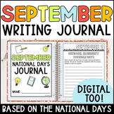 September Writing Prompts and Writing Journal 3rd Grade - 