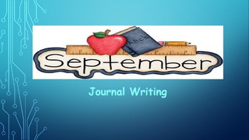 Preview of September Writing Journal/ prompts/ free writing/ independent stations