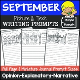 September Writing Picture Prompts | September Journal Prom