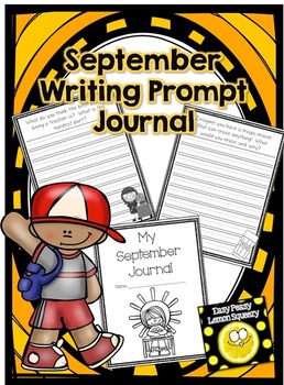 September Writing Prompt Journal by Easy Peasy Lemon Squeezy | TpT