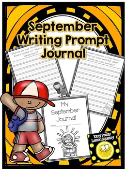 September Writing Prompt Journal by Easy Peasy Lemon Squeezy | TPT