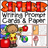 September Writing Prompt Task Cards & Writing Paper