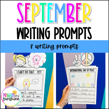 September Writing Prompts by Primary and Sunshine | TPT