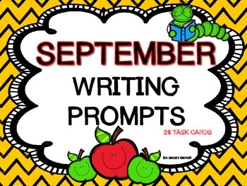 September Writing Prompts by Rebecca Meyer | TPT