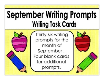 September Writing Prompts by Stephen Wolfe | TPT