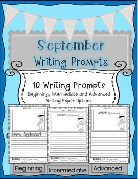 September Writing Prompts by Sweet Moments in Teaching | TpT