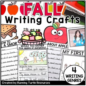 Preview of September Writing Prompts 1st, 2nd, 3rd Grade - Fall Apple Bulletin Board