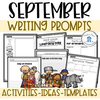 September Writing Prompts by Paula's Place Teaching Resources | TpT