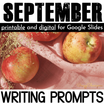 Preview of September Writing Prompts