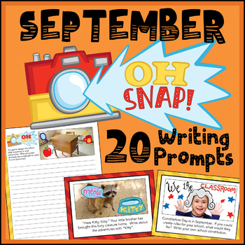 Preview of September Writing Prompts - September Morning work - September Activities