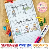 September Writing Prompts | Print & Digital | Google Slides