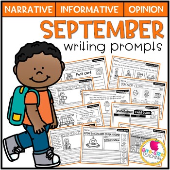 September Writing Prompts | Real-World/Draw & Write Formats | Kinder ...