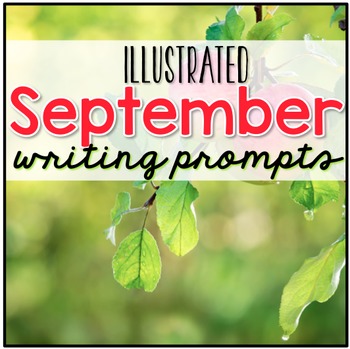 Preview of September Holidays, Back to School, and Fall Writing Prompts for Special Ed