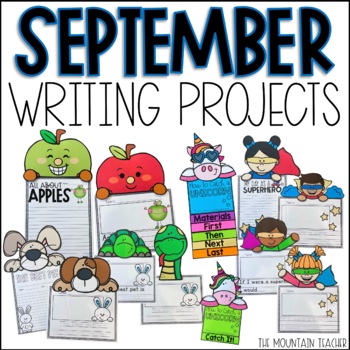 Preview of September Writing Prompts and Activities | Back to School and Fall Crafts
