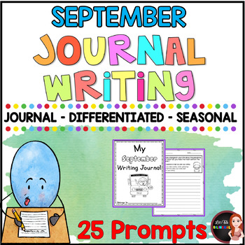 September Writing Prompts and journal - Seasonal by Let's Talk Bilingual