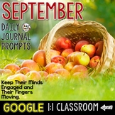 September Writing Prompts for Google Drive