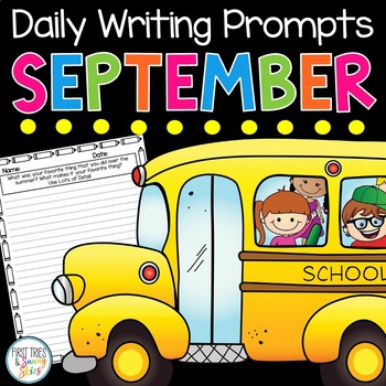 September Writing Prompts on Themed Paper {Just Print & Go!} | TpT