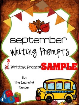 September Writing SAMPLE by The Learning Center | TPT