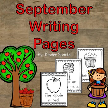 September Writing Station by Kinder Sparks | TPT