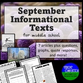 September and Back to School Informational Texts