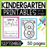 Kindergarten Printables and Worksheets for Morning Work or