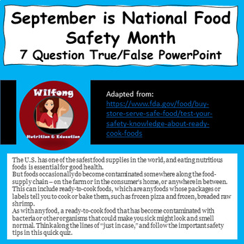 Food Safety Test Teaching Resources | TPT