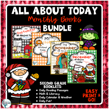 Preview of September through December Morning Work Bundle, All About Today Booklets