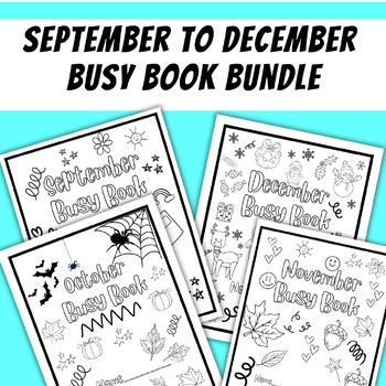 Preview of September to December Busy Book Bundle - Early Finishers - Bell Ringer