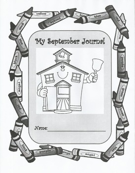 Preview of September writing journal