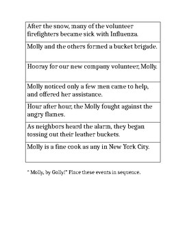 Preview of Sequence Activity "Molly, By Golly" Biography