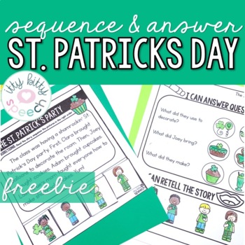 Preview of Sequence & Answer - St. Patrick's Day Freebie