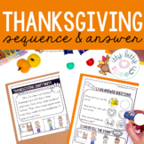 Thanksgiving Sequence & Answer No Prep Activity for Speech