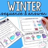 Winter Sequence & Answer for Speech Therapy (+BOOM Cards)