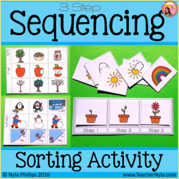 Preview of Sequence Cards - 3 Step Sorting Activity