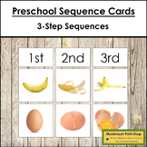 Three-step Sequence Cards - Preschool