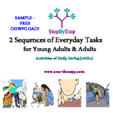 FREE SAMPLE! Sequence Cards for Adults - Activities of Dai