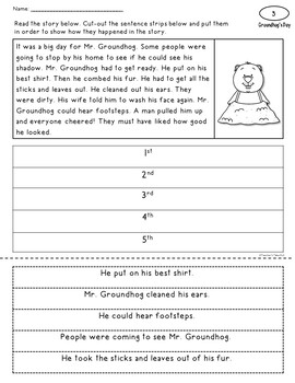 Sequence Cut and Paste Worksheets Bundled by Teacher's Take-Out | TPT