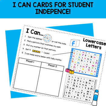 Sequence Game Sets and Sorts for lowercase letters - Mrs. Wills Kindergarten