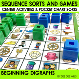 Phonics Games for Kindergarten - Digraph Games and Word Sorts