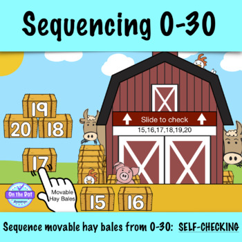 Preview of Sequence Numbers 1-30:  Self checking with movable pieces