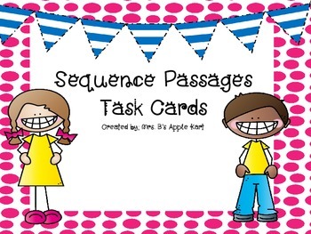 Preview of Sequence Passages Task Cards