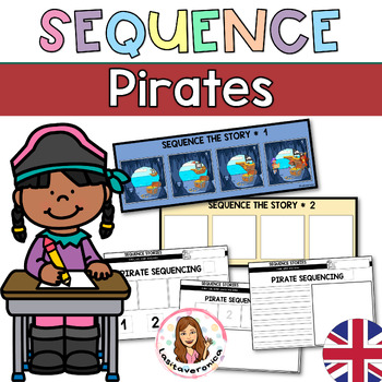 Preview of Sequence Pirates. Sequencing Stories. Writing. Math Center