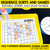 Sight Word Activities Printable Sequence Sight Word Game -