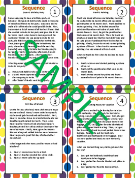 Sequence Task Cards by Blooming Bluebonnets | TPT