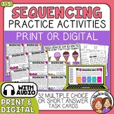 Sequencing Task Cards and Digital with TpT Easel Sequence of Events