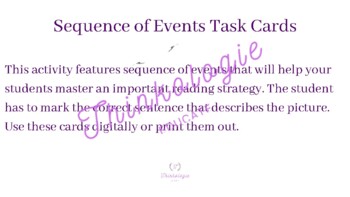 Preview of Daily Routine Task Cards Digital/Printable Activity ESL ELD HOMESCHOOL