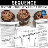 Sequence Text Structure Reading Passages and Graphic Organizers