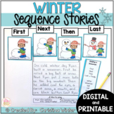 Sequence Winter Writing Prompts - Winter Writing Paper & D