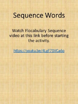 Preview of Sequence Words