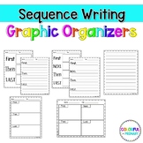 Sequence Writing Graphic Organizers and Paper